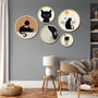 Wallity Yats-07 Conjunto de 5 cuadros decorativos multicolor